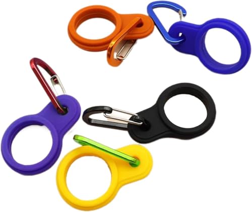 6Pcs Water Bottle Clip, Silicone Water Bottle Buckle with Clip, Portable Secure Bottle Holder Water Bottle, Hanging Rings Silicone Water Bottle Buckle Portable Hiking Camping