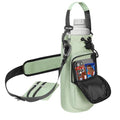 Insulated Water Bottle Carrier with Adjustable Strap - 25/32/40 oz Water Bottle Crossbody Bag with Small Purse for Hiking, Gym, Travel - color: Turquoise