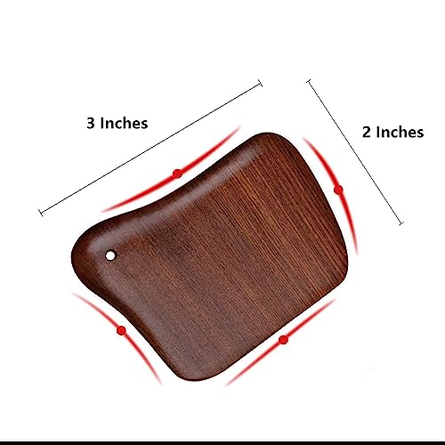 OULIGET Gua Sha Massager Tool,Sandalwood Board Acupuncture Point Massager - style: Gua Sha Board