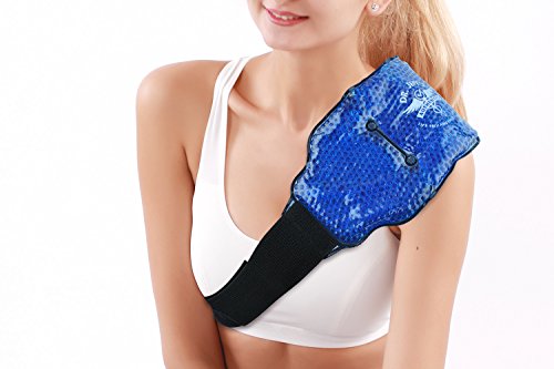Set of 2 Large Ice Packs for Injuries, Ice Wrap Hot Pack for Pain Relief, Knee, Sciatica, Back, Migraine, Arthritis,Shoulder Pain Ice Pack-Neck Warmer-Set Includes 2 Ice Heat Packs,Extension Straps - style: 2 Pack: Adjustable Multipurpose Pain Relief Pack