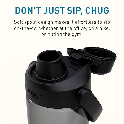 CamelBak Thrive Chug Water Bottle, High Flow Lid Design for Quick Everyday Hydration and Active Use, 20oz, Charcoal - color: Charcoal, size: 20 Ounces