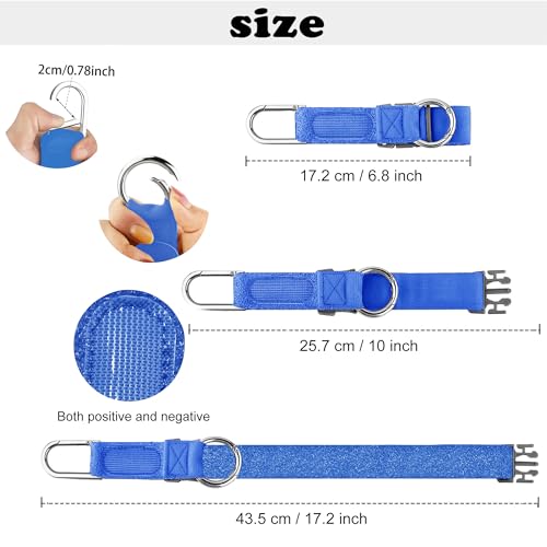 ZINZ Elastic Jacket Gripper Travel Strap with D-Ring Hooks and Buckle - color: Blue