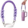 Water Bottle Handle Strap Compatible with Stanley Cup - color: Purple