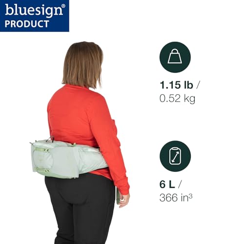 Osprey Tempest 6L Women's Lumbar Hiking Waist Pack - Fanny Pack with Water Bottle Holders - color: Black/Coal Grey, style: 6l (Extended Fit)