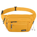 CXWMZY Fanny Packs For Women & Men Waist Pack Hip Bum Bag with Multi-Pockets Large Capacity Waterproof Casual Bum Bag for Disney Traveling Casual Cycling Running Hiking (Yellow) - color: Yellow
