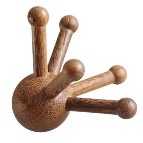OULIGET Wooden Trigger Point Massage Tool,Spider Shape 5 Legs Massager,Scalp Massager Scraping Tool for Back,Neck,Shoulder and More - style: Five Claw Massager