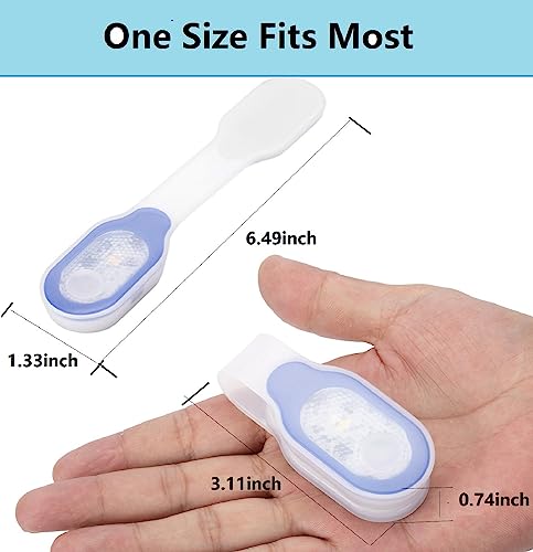 LED Flashlight Clip On Flashlight Nursing Night Light Clip Hands Free Rechargeable Safety Night Shift Lights for Outdoor Sports - color: Blue