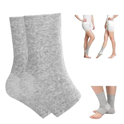 Bamboo Fiber Compression Socks for Men & Women - Ultra Soft & Breathable Ankle Foot Sleeves, All-Day Comfort for Running, Travel, Work & Recovery