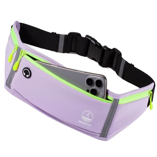 Running Belt Slim Fanny Pack Jogging Pouch Phone Holder Waist Pack - Purple - color: D Purple