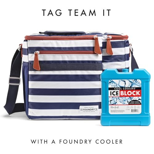 Cool Coolers by Fit & Fresh XL Reusable Cooler Ice Block