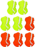 SATINIOR 8 Pack Reflective Neck Gaiters UV Protection Cooling Face Masks - color: Fluorescent Yellow, Orange