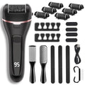 Wea&Hea Electric Foot Callus Remover, Upgraded 20-in-1 Pedicure Kit - style: 6-Roller-Heads