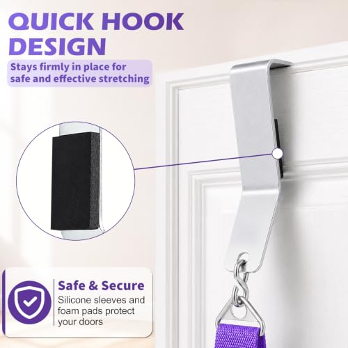 Stretching Strap with Door Anchor for Flexibility & Physical Therapy