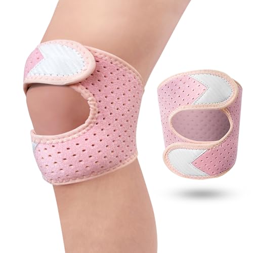 Patellar Tendon Support Strap, Patella Knee Brace for Women Men - style: Pink-1PC