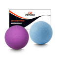 5BILLION FITNESS 2 Pack Massage Lacrosse Ball Set Deep Tissue Massage Balls - color: Blue-purple