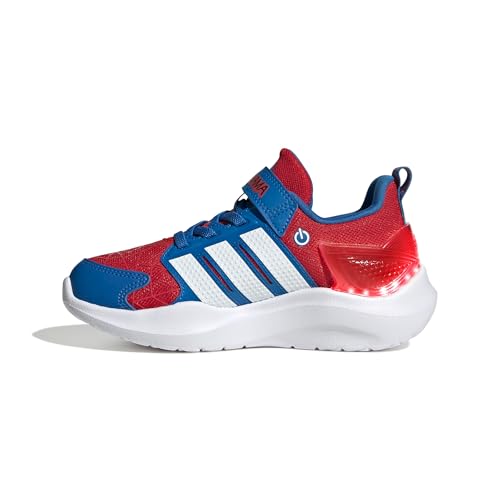 adidas Boys Lightorama Runner Children Sneakers Shoes Casual - Pink - color: Better Scarlet/White/Bright Royal/Spider-man, size: 13 Little Kid