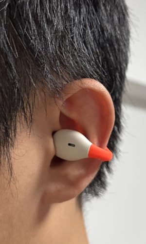 Wireless Open Ear Earbuds Sports Clip-On Headphones with Night Flash Lights - color: White