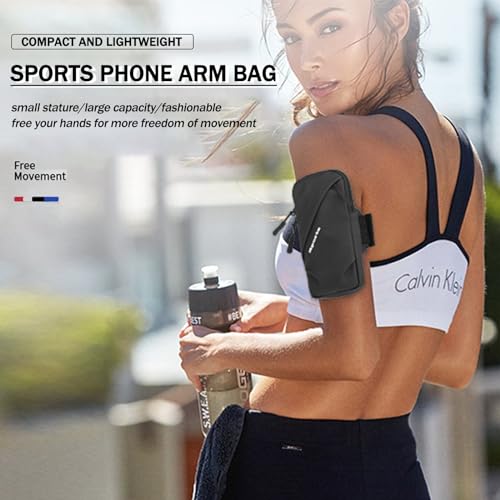 Cell Phone Armband Wrist Bag, Universal Fit, Water Resistant, Breathable, Phone Holder for Running Cycling Climbing Hiking Gym,Fits the Arm, Firm and Does Not Slide (Blue) - color: Blue