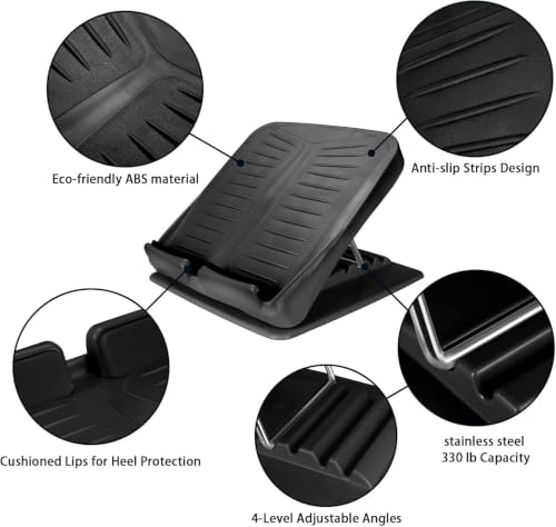 Slant Board Calf Stretcher Adjustable 4-Level Incline Wedge