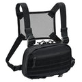 Chest Rig with Concealed Pistol Holster, Chest Bag for Men,Molle EDC Tactical Vest Chest Pack for Running Outdoor - color: Black