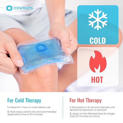 ICEWRAPS Reusable Ice Packs Compact 3 x 5 in, Soft Cooling, Pack of 6 - size: 6 Packs
