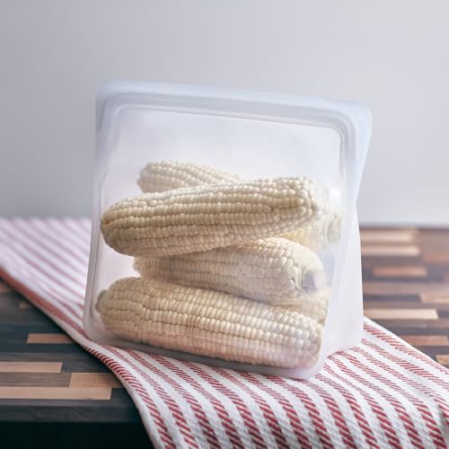 Stasher Premium Reusable Silicone Bag, Stand-Up Mega, Clear, 104 oz - size: Mega