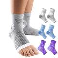 3 Pairs Neuropathy Socks for Women & Men, Toeless Compression Socks - color: Grey+Blue+Purple, size: Large