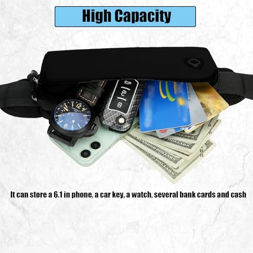 Sports Waist Bag,Runners Pouch Pack (7.9 x 3.1 Inches)