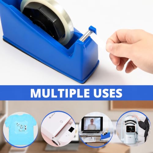HTVRONT Heat Tape Dispenser with 4 Heat Transfer Tapes for Office & School - color: White, size: 10mm*33m