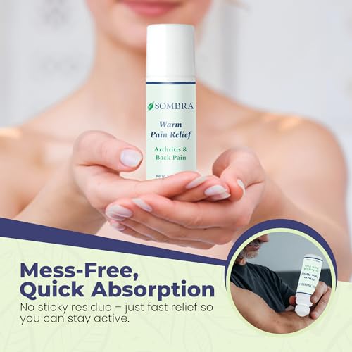 Sombra Warm Pain Relief 3 oz Roll-On Arthritis, Back Pain & Pre-Exercise - size: 3 Ounce (Pack of 1)