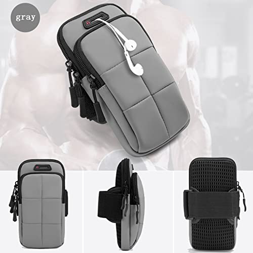 Prime Comfort Phone Arm Bands for Running, Armband Cell Phone Holder for Exercise (Gray) - color: Gray