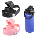 Lid for Hydro Flask 32 40 oz Wide Mouth, Replacement Lids Compatible with Hydro Flask Wide Mouth Water Bottle, Top Spout Lid with Handle, Wide Mouth Lid Chug Cap Accessories - color: Black+Light Pink - 1 Pack