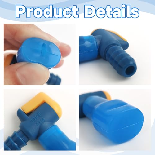 Bite Valve ON-Off Switch Tube Nozzle Replacement for Hydration Bladder - color: 90° Pack of 2