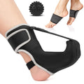 Adjustable Night Splint for Foot Drop & Plantar Fasciitis Relief, Soft Breathable Ankle Brace Support with Massage Ball for Achilles Tendonitis, Heel Spur, Flat Arch - size: Small