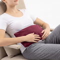 Microwavable Heating Pad with Washable Cover, 8 x 18 Microwave Heating Pad for Neck and Shoulders, Moist Heat Bean Bag Warm Compress for Knee, Joints, Wrist, Abdomen (Wine Red) - color: 8 X 18" Wine Red - 1 Pack