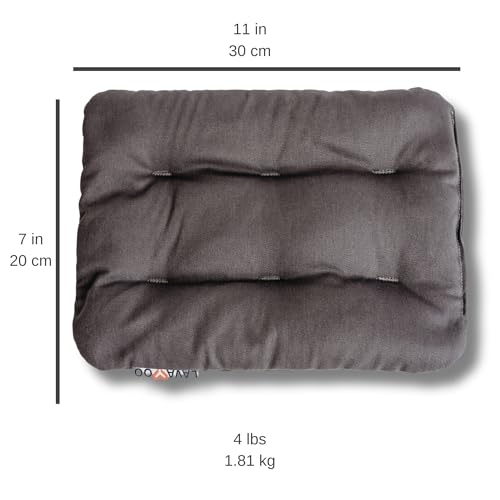 Lavabag Microwave Weighted Heating & Cooling Pad | Filled with Real Lava Sand | for Neck, Shoulder, Cramps, Back Pain Relief | Warm Weighted Heat Pack for Aches, Unscented (Black) - size: Original