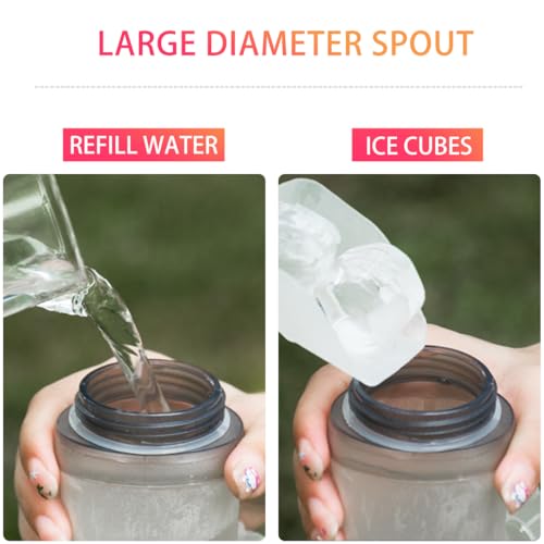 WRELS Soft Flasks Soft Running Water Flask Collapsible Soft Water Bottles Small BPA-Free for Sports Hiking Hydration Pack 500 ml/17oz，300 ml/10oz（500ml,red） - color: Red