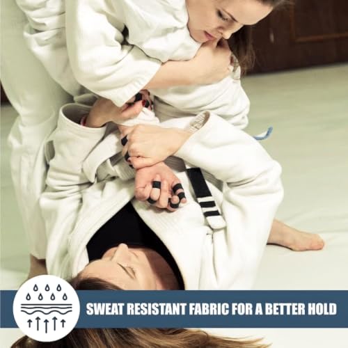 FUJI Jiu-Jitsu and Judo Finger Tape with Case (6 Rolls), Black - color: Black