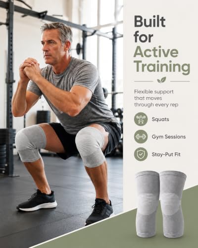Knee Compression Sleeve Bamboo Elastic Knee Brace Arthritis Pain Relief(XL) - size: X-Large
