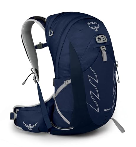 Osprey Talon 22L Men's Hiking Backpack with Hipbelt, Ceramic Blue, S/M - color: Ceramic Blue, size: Small-Medium