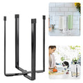 Bottle Drying Rack, Plastic Bag Drying Rack for Kitchen Countertop (Black) - color: Black