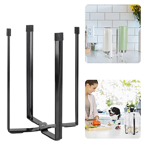 Bottle Drying Rack, Plastic Bag Drying Rack for Kitchen Countertop (Black) - color: Black