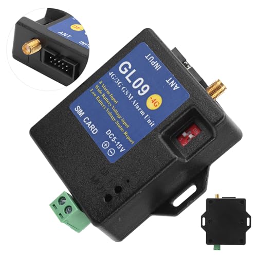 GSM Alarm System GL09 4G/3G/GSM 8CH Alarm Security System Alert Module 8‑Channel Input Low Consumption for Home Warehouse Security(US)