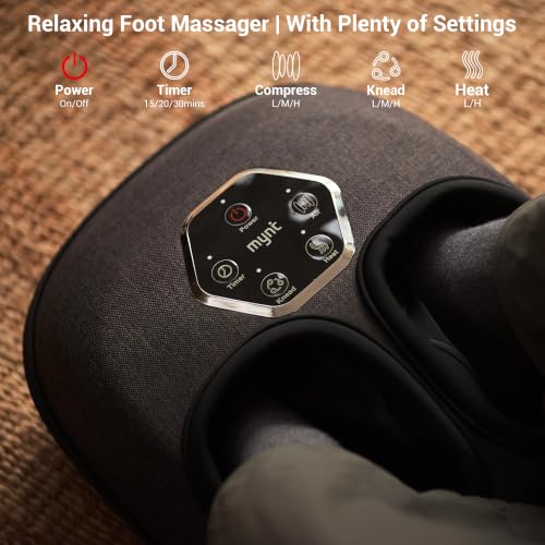 Mynt FSA Eligible Foot Massager with Heat, HSA Approved, Gifts for Mom Dad - color: Dark Gray