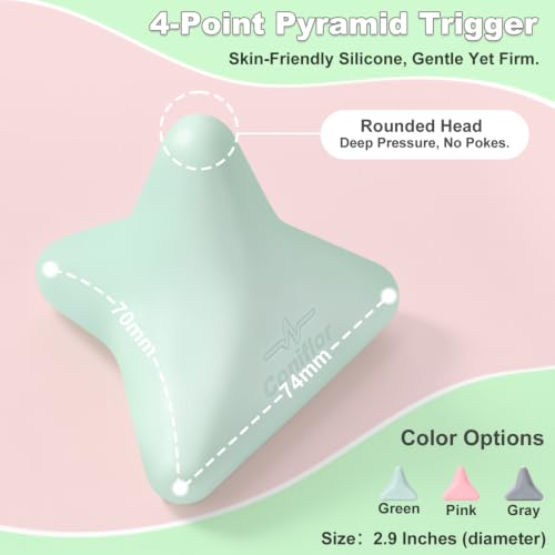 Manual Trigger Point Massager Ball–Deep Tissue Massage Tool - color: Mint Green