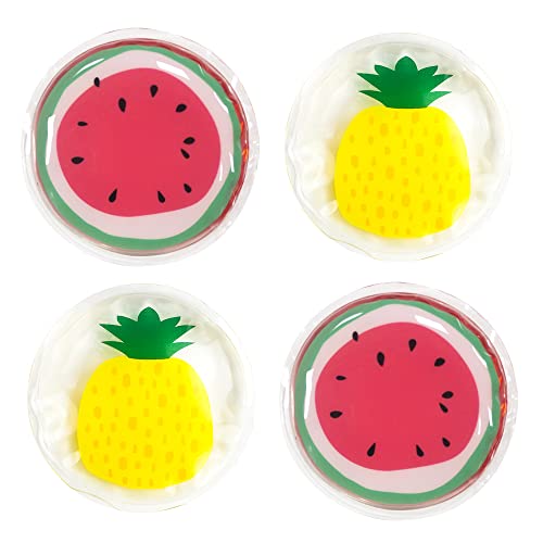 Hot and Cold Eye Pads, Reusable Eye Patches - color: Watermelons+pineapples