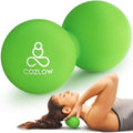 COZLOW Peanut Massage Ball - Deep Tissue Therapy, Pain Relief - Jade Green - color: Jade Green