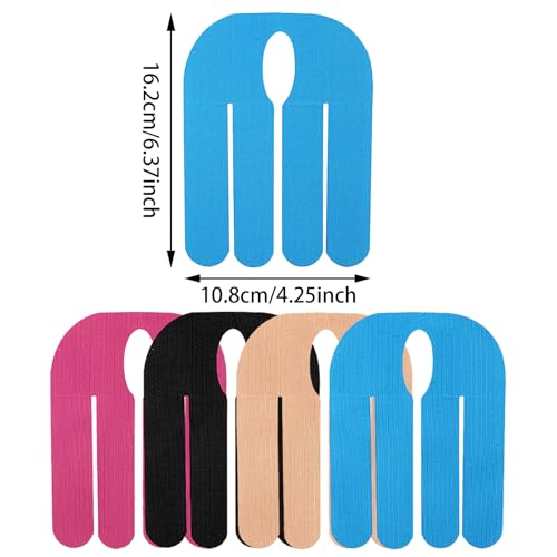 Kinesiology Tape for Wrist, 12 PCS Waterproof Breathable Precut Kinesiology Tapes, Hand Muscle Joint Support Bowling Wrist Tape, Elastic Athletic Tapes for Sports Muscle Strain Relief