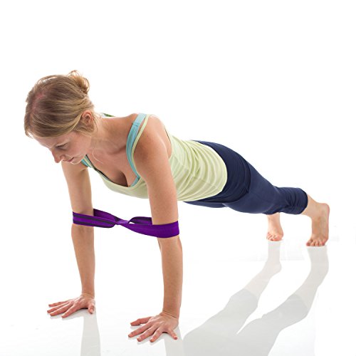 Infinity Yoga Strap for Stretching - Stretch - color: Dragonfruit, size: Small 13"-16"