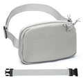 Mini Belt Bag for Women, RFID Small Fanny Pack, Womens Fashion Waist Packs with Extender Strap, Crossbody Bum Bags - color: J02-grey